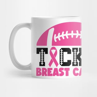 Tackle Breast Cancer Football Sport Awareness Support Pink Ribbon Mug